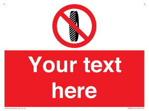 Custom Do Not Change Grinding Wheel Sign